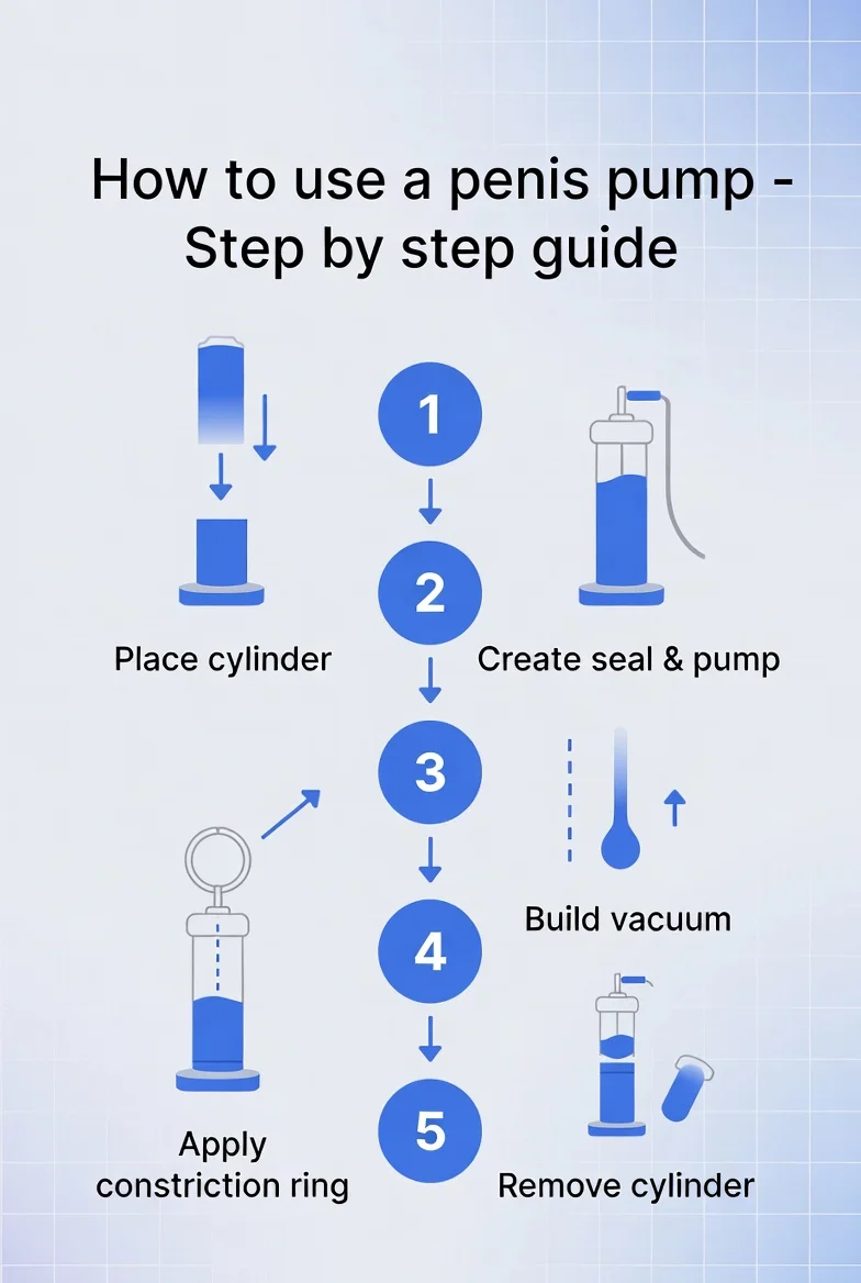 How to use a penis pump step by step guide